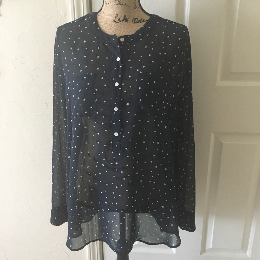 OLD NAVY Semi-sheer Flowy Blouse